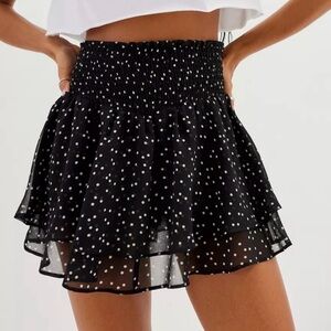 Urban Outfitters Black and White Polka Dot Skirt
